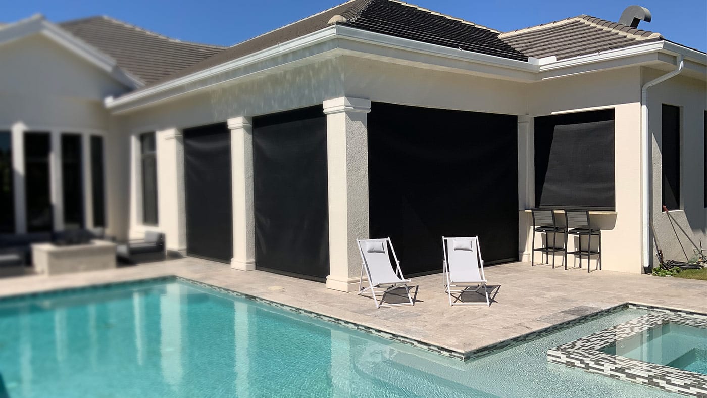 Exterior Screen Shades for Patios, Porches, and Outdoor Living in Florida