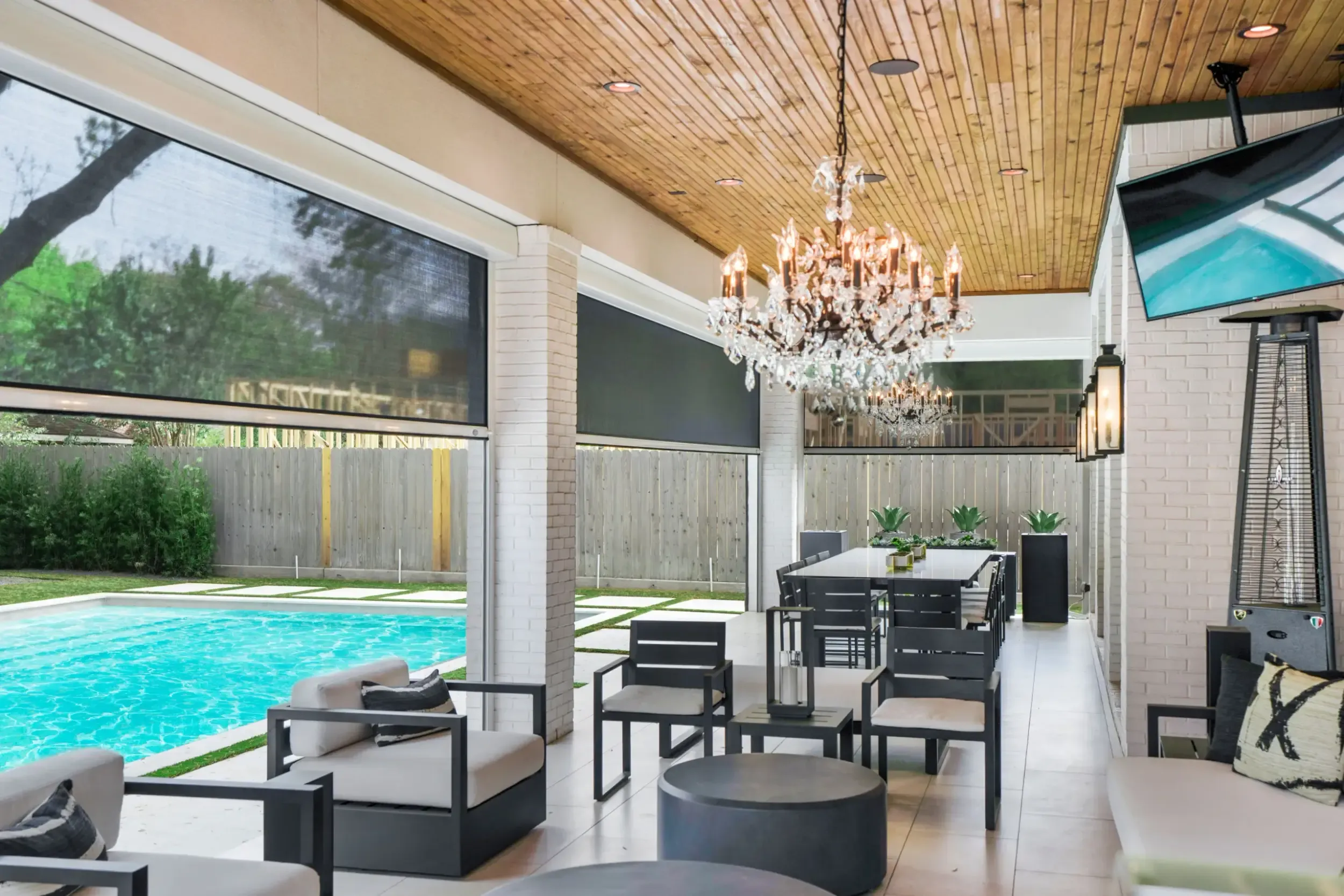 Hurricane-Proof Exterior Screen Shades by Magnatrack